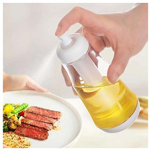 Atomización Fina Pulverizador Aceite, 120ml Capacidad Spray Aceite Cocina Diseño de Bomba de Presión Mejorado, Aceitera Spray para Freidora de Aire /Parrilla /Hornear /Ensalada /Sartén
