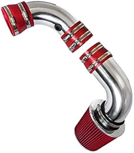 Rtunes Racing Cold Air Intake Kit + Filter Combo RED Compatible For 96-05 Chevrolet S10/Blazer/GMC Sonoma/Jimmy / 97-00 Isuzu Hombre / 96-01 Oldsmobile Bravada 4.3L V6