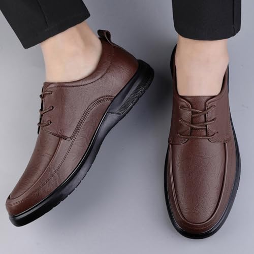 Men's Formal Oxford Shoes Faux Patent Leather Shoes for Men Business Derbys Shoe Wedding Suit Tuxedo Dress Shoes4