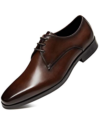 Image of Mens Oxford Shoes Genuine Leather Dress Shoes