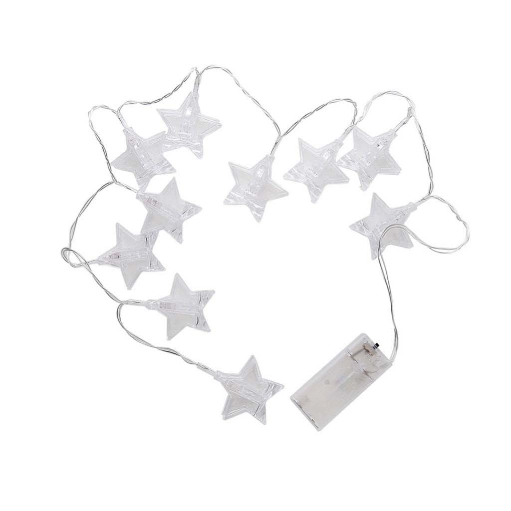 MILAAN BZ756 10 LED Battery Star Photo Clips for Decorative Lamp Strings Colorful-image-11