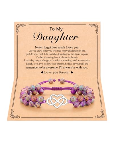 Infinity Heart Eternity Love Adjustable Bracelet Back to School Graduation Birthday Gifts