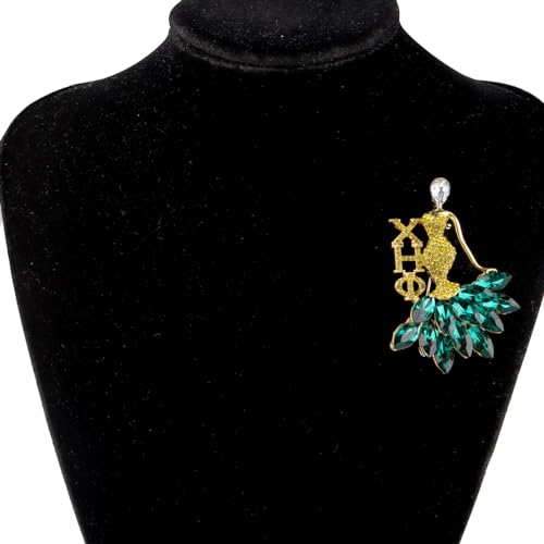 Image of CENWA Nursing Sorority Gift Nurses Green and Yellow Large Yellow Flower Brooch