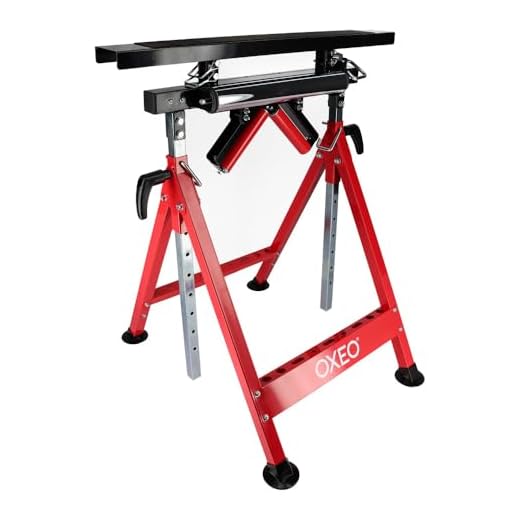 Tréteau multifonction - Servante à rouleaux 4en1 - Fixe antidérapant, rouleaux et à billes - Hauteur réglable - Charge max 200kg