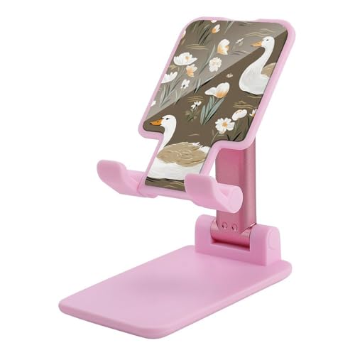 Support téléphone portable bureau réglable pliable universel fleurs