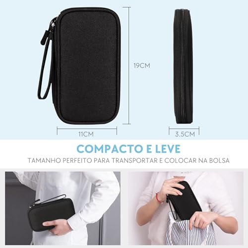 Bolsa Organizadora De Cabo De Viagem Portátil E Impermeável-Acessórios Para Viagem-Organizador Eletr