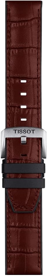 T852046767 22mm Lug Brown Leather Strap