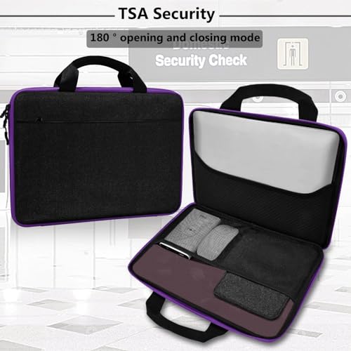 Image of Hseok Laptop Sleeve 13-14 Inch Case Briefcase Compatible with MacBook Neo Pro 14 M5 /M4 /M3 /M2 /M1, All Models 13.3 Mac Air /Pro, XPS 13 14, Most Popular 13 inch-14 inch Notebooks,BK01PU01