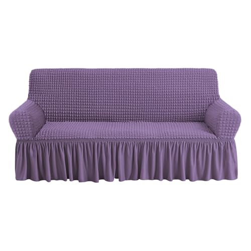 NICEEC Sofa Slipcover Purple Sofa Cover 1 Piece Easy Fitted