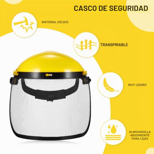 Miniatura 2 de Yunyoda Visera Facial, Cortadora De Césped De Jardín Escudo Facial Casco Sombrero Protección Protección Ocular Visor De Cubierta Facial