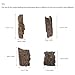 BESPORTBLE Cork Bark Background, 4 PCS Reptile Natural Bark Cork Wood Pieces Terrarium Decor for Spider Lizard Turtle Beared Dragon