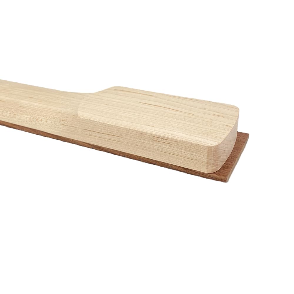 Gitarrenhals mit 12 Saiten, 24 Bünde, 62 cm, Ahornholz, Paddelkopf, Punkte, Inlay, DIY