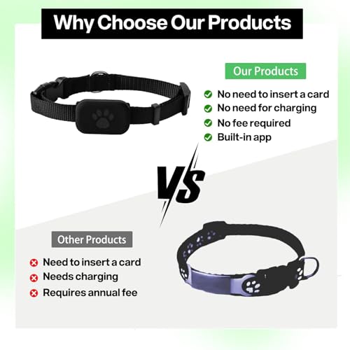 Cat Tracker, Cat Gps Tracker Collar with No Monthly Fees (iOS Only), Pet Tracker Gps Collar for Small Cats, Waterproof Logger for Pets, Portable Anti Lost for Apple Find Function Adjust 28-39cm - Image 6