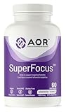 AOR SuperFocus Brain Support Supplement, 60 Caps 30-Day Supply - Vegan, Non-GMO & Gluten-Free - Enhances Cognitive Performance & Memory, Features Ginseng, Rhodiola Rosea, Bacopa, Methyl B12, Inositol