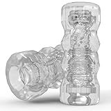 オナホ 透明オナホール 非貫通 おなほーる 【次世代HOLE+狭穴ｘバキューム感=爽快絶頂】 子Q口付 繰り返し使用 高弾力 洗浄・保管便利 男性用 アダルトグッズ 大人のおもちゃ