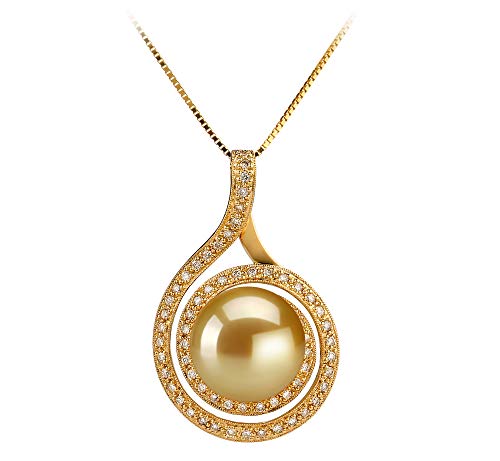 Catalina Gold 12-13mm AAA Quality South Sea 14K Yellow Gold
