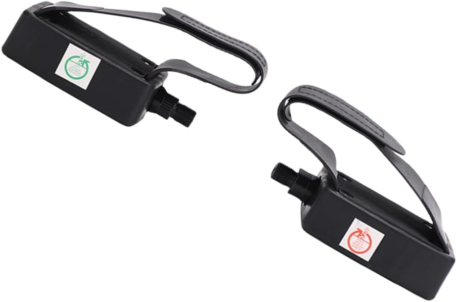 Replacement Fitness Pedals with Left Right Marking Enhancing Stability Adjustable Tear Resistant Strap for Exercising