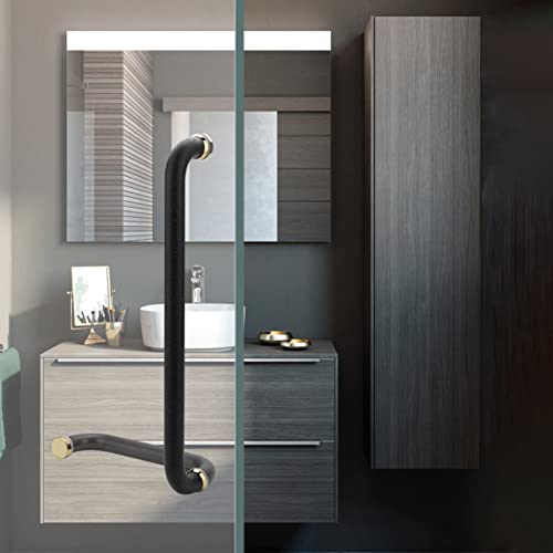 Remplacement de bouton de porte en verre et poignée de douche inox