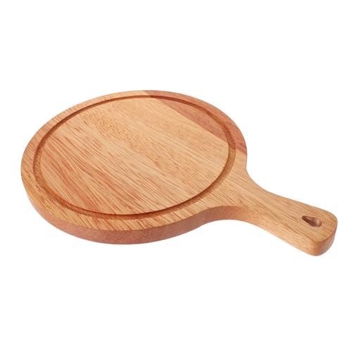 Cabilock Bandeja De Madera Para Comida Plato De Madera Cuadrado Para Servir Ideal Para Carne y Barbacoa