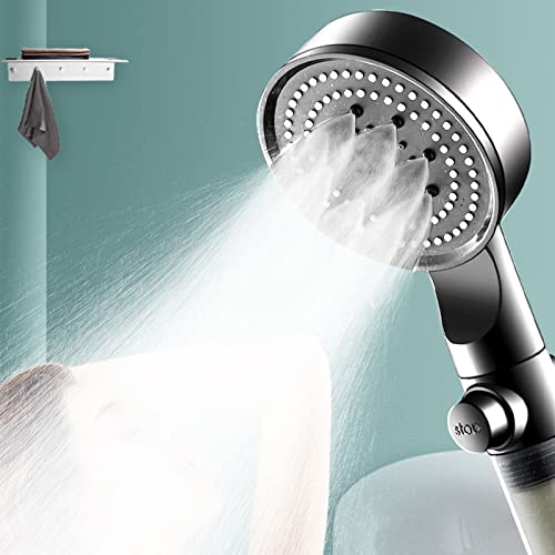 Rvkxad Shower Head - High-Pressure Showerhead For Home With Carbon Filter - Hard Water Softener Filtered Shower Head, 5 Spray Modes Handheld Shower Head For Bathroom #TOP4