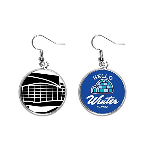 Pendientes hito de arquitectura de Alemania joyeria de gota colgante de invierno