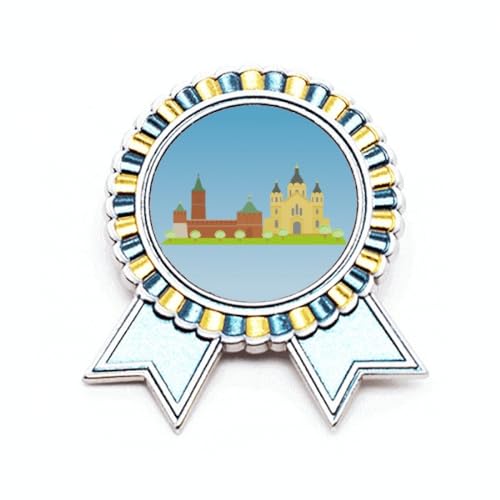 Broche symbole russe Nijni Novgorod métal fixation robuste M