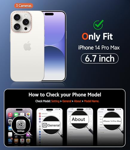 Image of FNTCASE for iPhone 14 Pro-Max Case: Matte Magnetic Phone Cases with Screen Protector Compatible with Magsafe Slim Anti Yellowing Rugged Shockproof Protective Translucent Cell Cover (C-Purple)