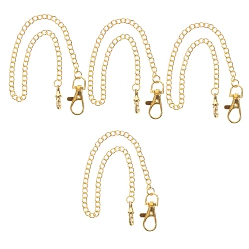 WOFASHPURET 4pcs Pocket Watch Chain Decorative Accessory for Trousers Metal Clothing Chain Lobster Clasp for Fashionable Vests and Casual Outfits for