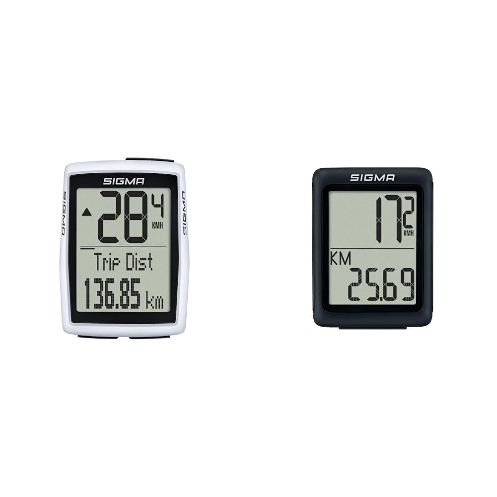 SIGMA Elektro GmbH Sigma Bc 12.0 Wr Fahrradcomputer Weiß & Sigma Bc 5.0 Wr Fahrradcomputer Schwarz Einheitsgröße Sport & Freizeit