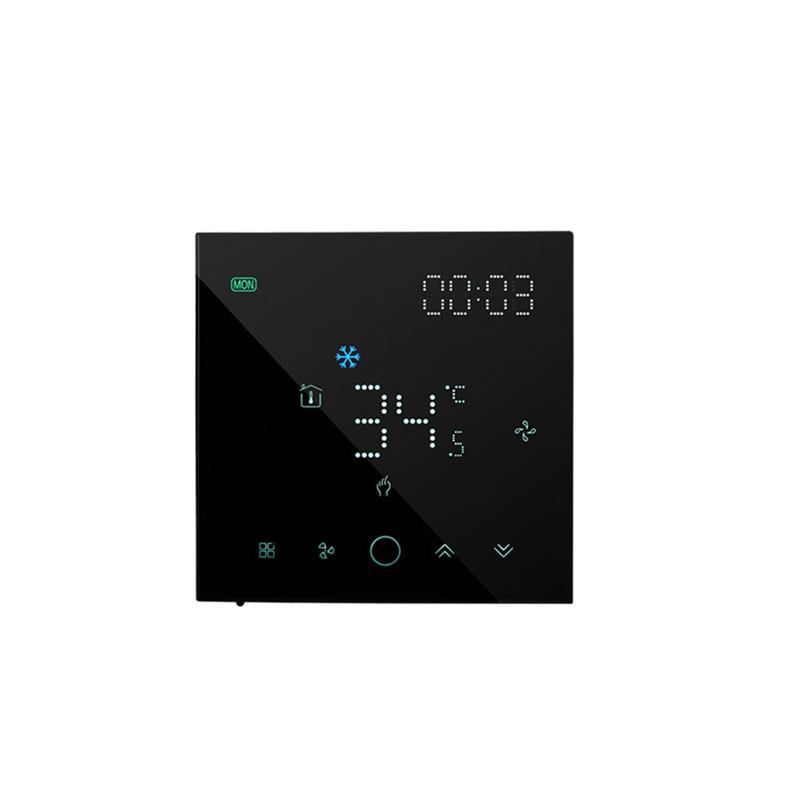 Termostato Digital Inteligente Regulador de Temperatura WiFi Inteligente para Central AC VRF HVAC [Uso doméstico y Comercial] (Negra)