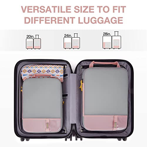 Image of BAGSMART Compression Packing Cubes for Travel, Lightweight Vacation Essentials, Suitcase Organizer Bags Set, Durable Luggage Organizer, Baby (2 /4 /6 Set Options)