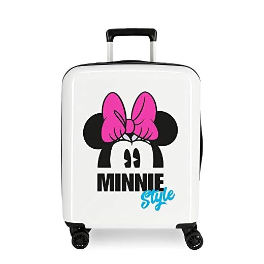 Disney Minnie Style Maleta de cabina Multicolor 37x55x20 cms Rígida ABS Cierre combinación 38.4L 2,9Kgs 4 Ruedas Dobles Equipaje de Mano