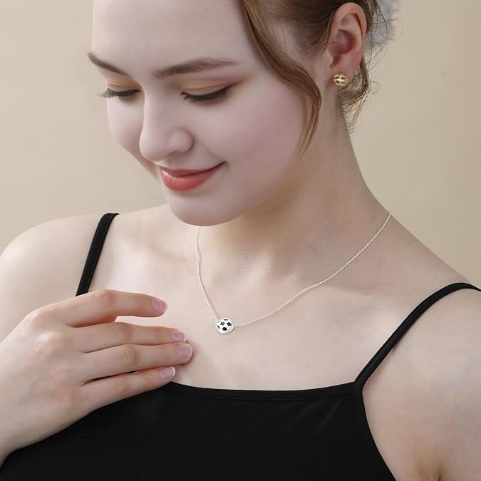 Softball/Football/Baseball/Soccer Women Necklace, Softball Pendant Jewelry, Softball Gifts for Women, Soccer Pendant Jewelry, Sport Necklace, Mom Pendant Necklaces, Team Gifts - Image 5