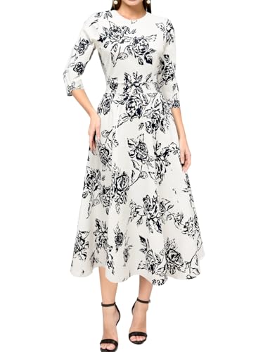 Image of Simple Flavor Women's Vintage Dress Sleeveless O-Neck Party Cocktail Dress