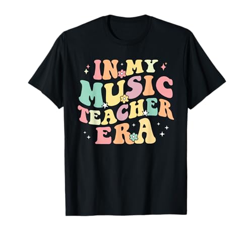 In My Music Teacher Era Retro Back To School Musician Band T-Shirt