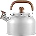 Gwiżdżący czajnik do herbaty do kuchenki Top Camping Coffee Tea Pots Czajnik do herbaty ze stali nierdzewnej do kuchenki z uchwytem przeciw poparzeniom Gwizdający czajniczek z ergonomicznym uchwytem