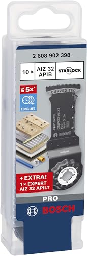 Bosch 11x PRO AIZ 32 APIB Promo-Set (für Holz mit Nägeln, Faserkunststoffe GFK, CFK, Ø mm, Professional Zubehör Multifunktionswerkzeug)
