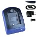 Produktbild Ladegerät (USB, KFZ, Netz) kompatibel mit Panasonic DMW-BCG10E für Lumix DMC TZ, ZR, ZS, ZX. - Siehe Liste