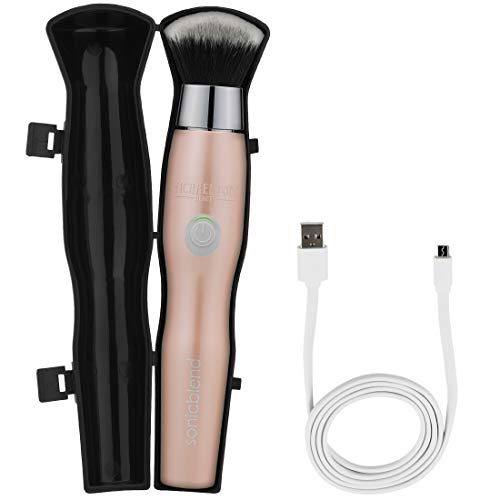 Michael Todd Beauty Sonicblend Makeup Brush – Antimicrobial, Rechargeable – For Liquid, Cream, and Powder Based Make Up – For All Skin Types