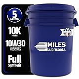 MILES LUBRICANTS MSF100703 Syn SXR10W30 SN/GF-5, Full Synthetic Motor Oil, 5 gal, Pail
