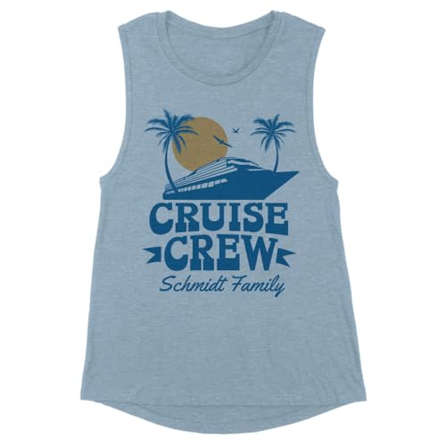 Cruise Crew Schmidt Family Women's Muscle Tank Large Stonewash Denim