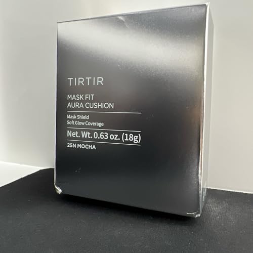 Image of TIRTIR Mask Fit Aura Cushion Foundation, Full coverage, Skin fit, Satin Glow Finish, Korean Cushion Foundation #25N MOCHA| 18g