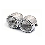 Beautyexpectly New Chrome Twin Headlight Motorcycle Double Dual Lamp Motocross Fits for Streetbike Dominator For Harley Honda Yamaha Kawasaki Suzuki