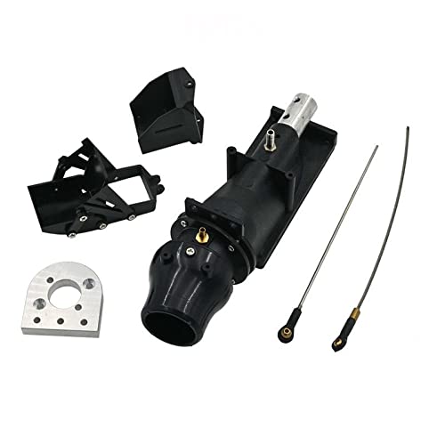 28mm Waterjet Thruster Backward Sprayer Water Pump Injector w 3-Blade Paddle Transmission Shaft for RC High-Speed Jet Boat