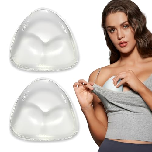 GXGM Almohadillas adhesivas para sujetador, pechos falsos de silicona, ventosas de silicona para disfraces, insertos para sujetador