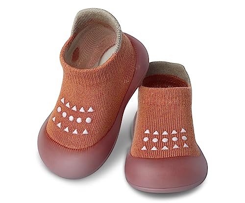 Image of Baby Sock Shoes Boys Girls First Walking Shoes Non-Slip Slippers Soft Sole Sneakers Toddler Infant Babygirl