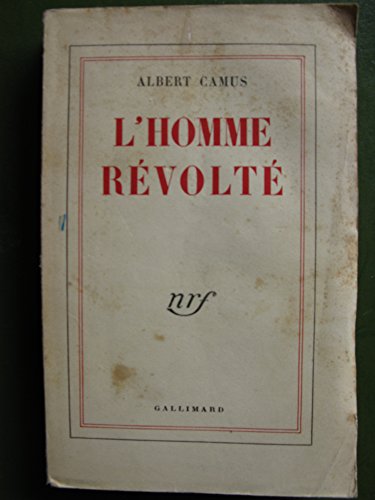 L'Homme Revolte (French Edition) 0685112349 Book Cover