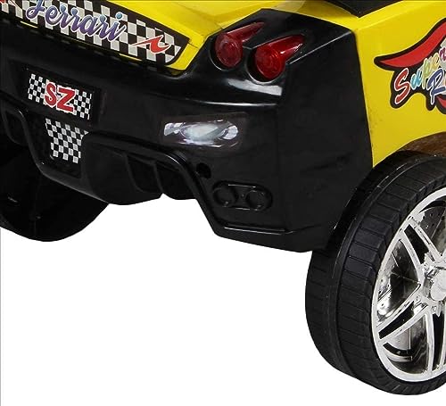 Image of myhoodwink Baby Magic Car for Kids, Ride-on Baby Car, Kids Push Car, Swing Car |Comfortable Seats Durable Ridor Ride on Toy Car for Kids, Twister Ride on, Magic Toy Car, Push Rider, Age 2+ (Yellow)