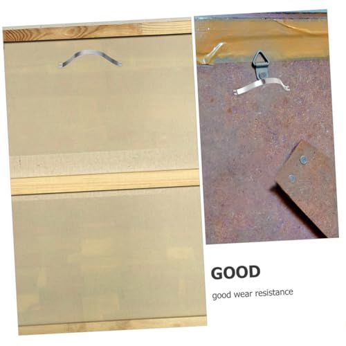 Image of 400pcs Picture Frame Spring Clips Wall Hanging Hardware for Photos Art Crafts Sturdy Backing Clips for DIY Projects Easy Installation Compact Design