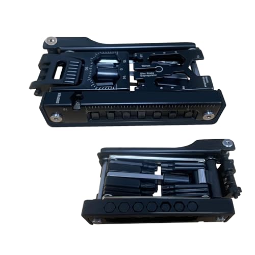 Multiherramienta 38 en 1 para bicicleta, kit de herramientas de reparación de bicicletas de montaña, tamaño compacto de bolsillo, ligero, alta resistencia, fácil de llevar, para viajes de carretera,